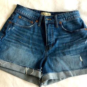 Madewell Curvy High Rise Jean Shorts